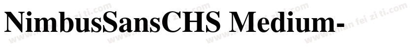NimbusSansCHS Medium字体转换